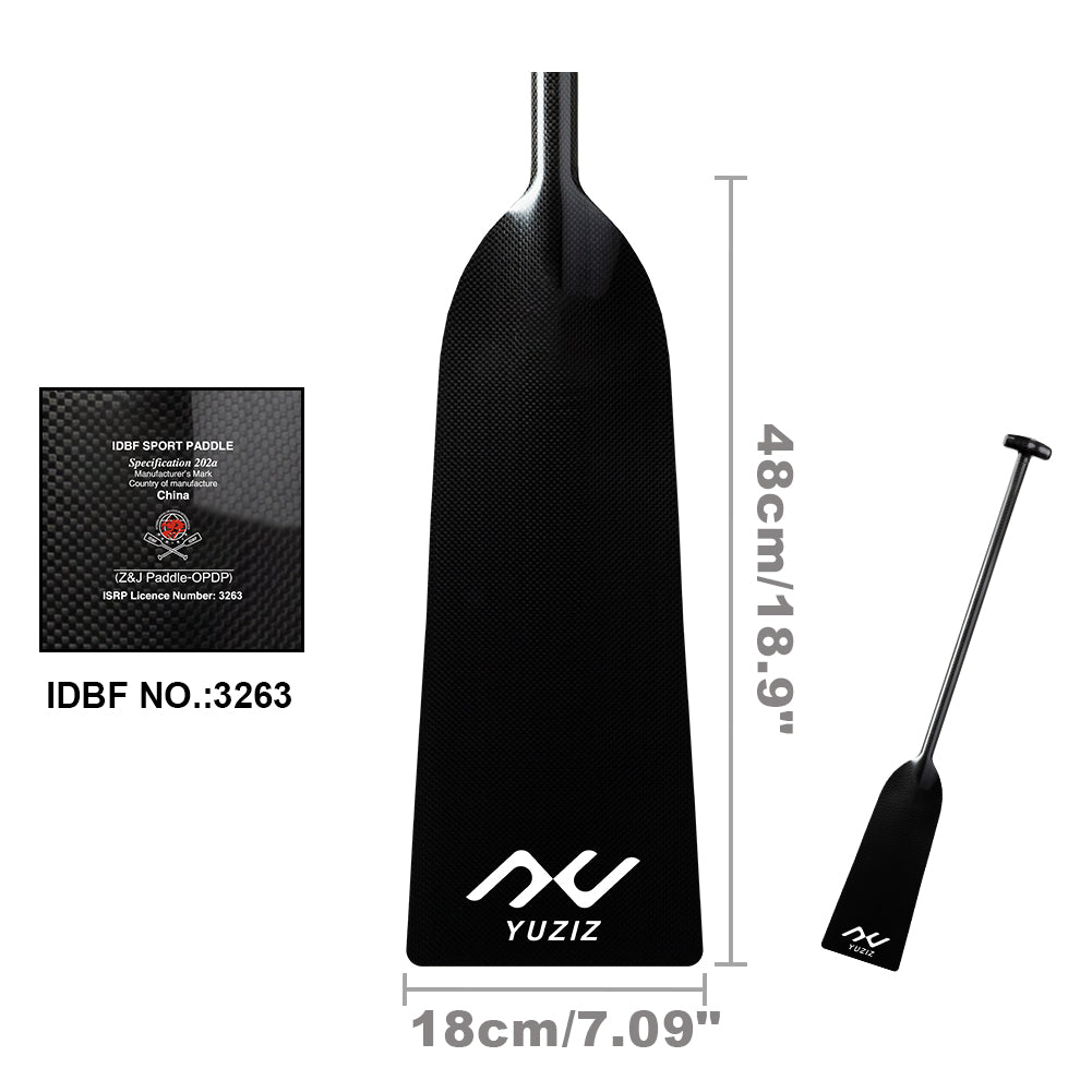 YUZIZ Dragon Boat Paddle Full Carbon IDBF Approved for Dragon Boat Race